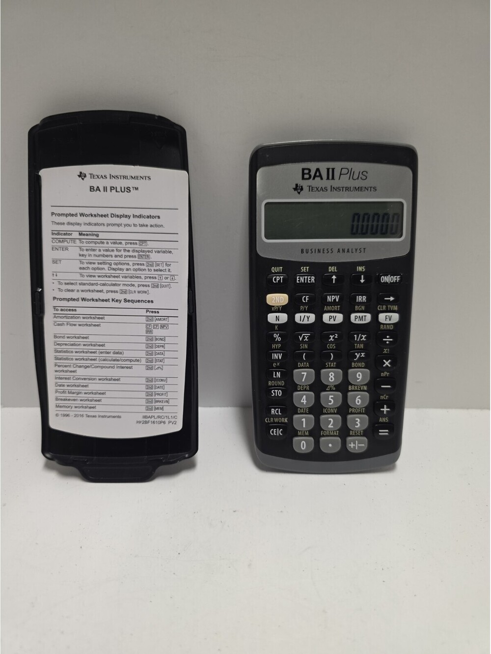 Texas Instruments BA II Plus Professional Advance Business Analyst Calculator